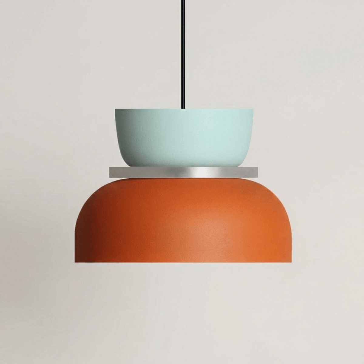 Acrylic Pendant Light With Aluminum Body, Single-Head Ceiling Fixture