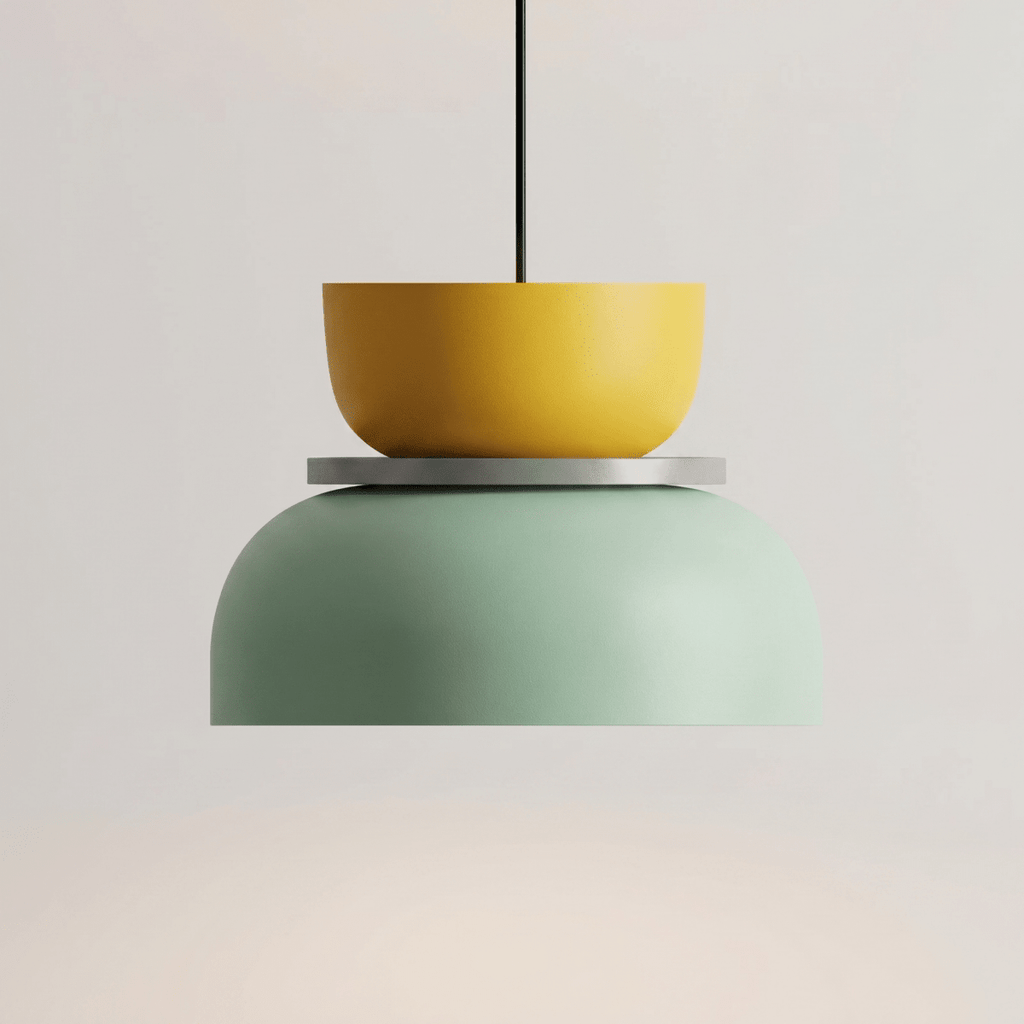Acrylic Pendant Light With Aluminum Body, Single-Head Ceiling Fixture