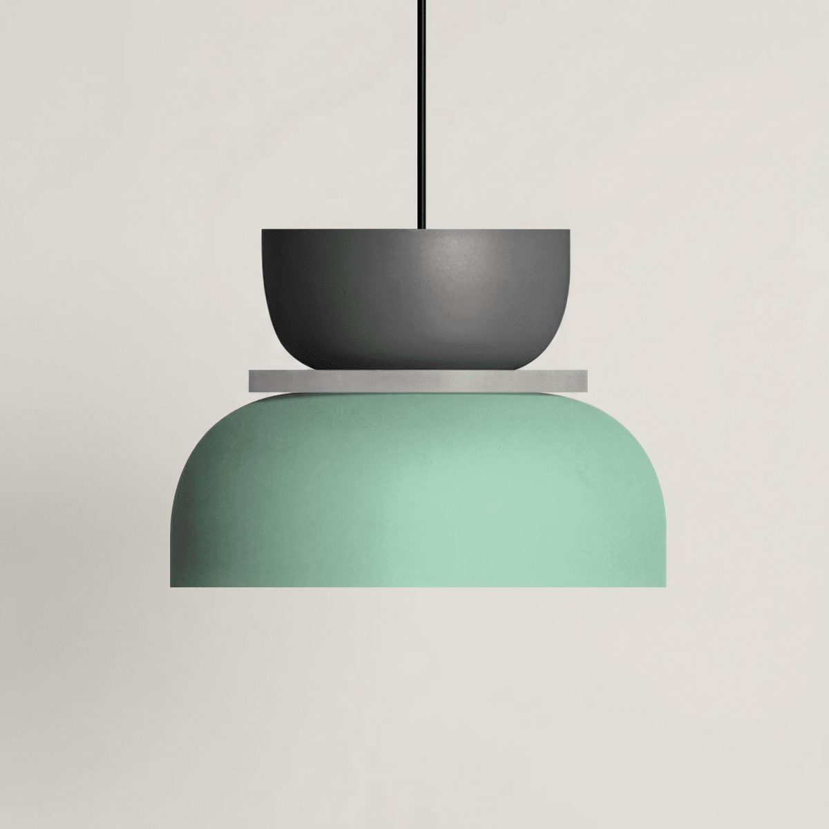 Acrylic Pendant Light With Aluminum Body, Single-Head Ceiling Fixture