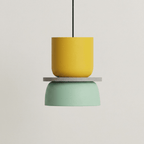 Acrylic Pendant Light With Aluminum Body, Single-Head Ceiling Fixture