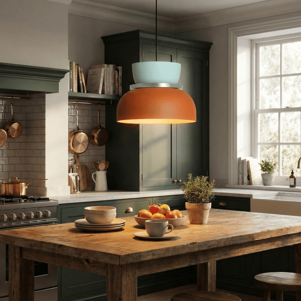 Acrylic Pendant Light With Aluminum Body, Single-Head Ceiling Fixture