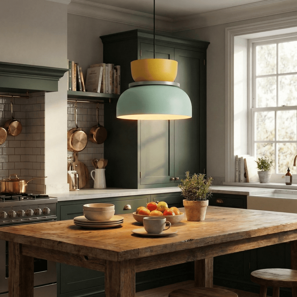 Acrylic Pendant Light With Aluminum Body, Single-Head Ceiling Fixture