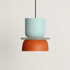 Acrylic Pendant Light With Aluminum Body, Single-Head Ceiling Fixture