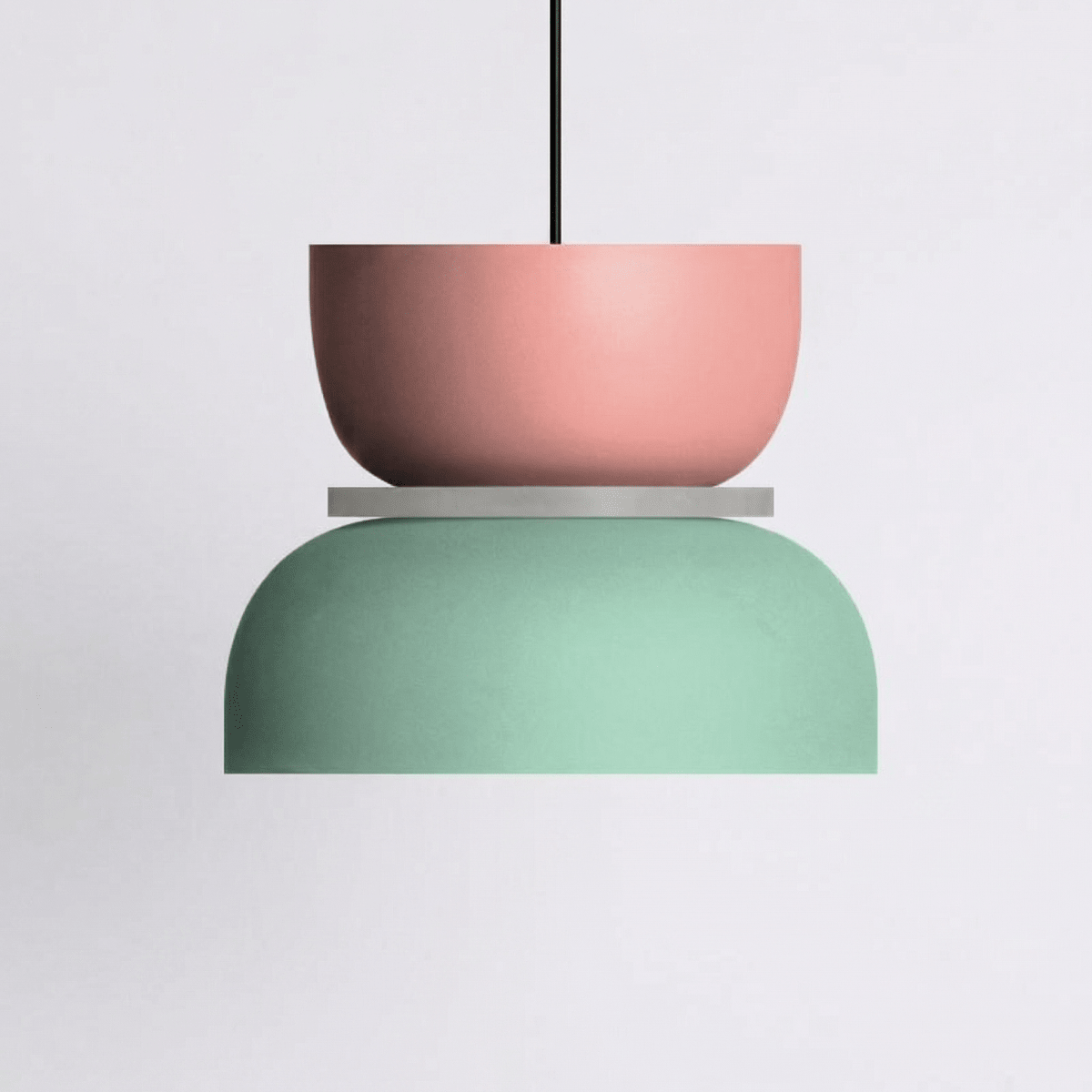 Acrylic Pendant Light With Aluminum Body, Single-Head Ceiling Fixture
