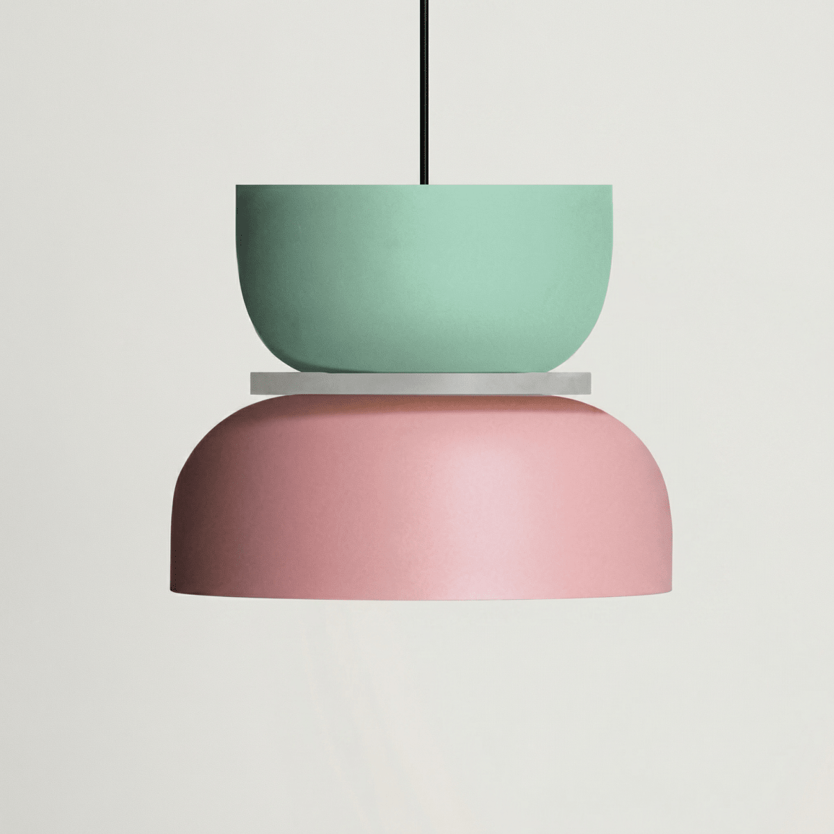 Acrylic Pendant Light With Aluminum Body, Single-Head Ceiling Fixture