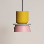Acrylic Pendant Light With Aluminum Body, Single-Head Ceiling Fixture