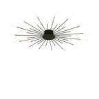 Radial LED Ceiling Light, Metal Rod Design, 24-Inch Fixture