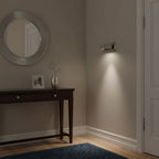 LED bedside reading light styled in a modern bedroom