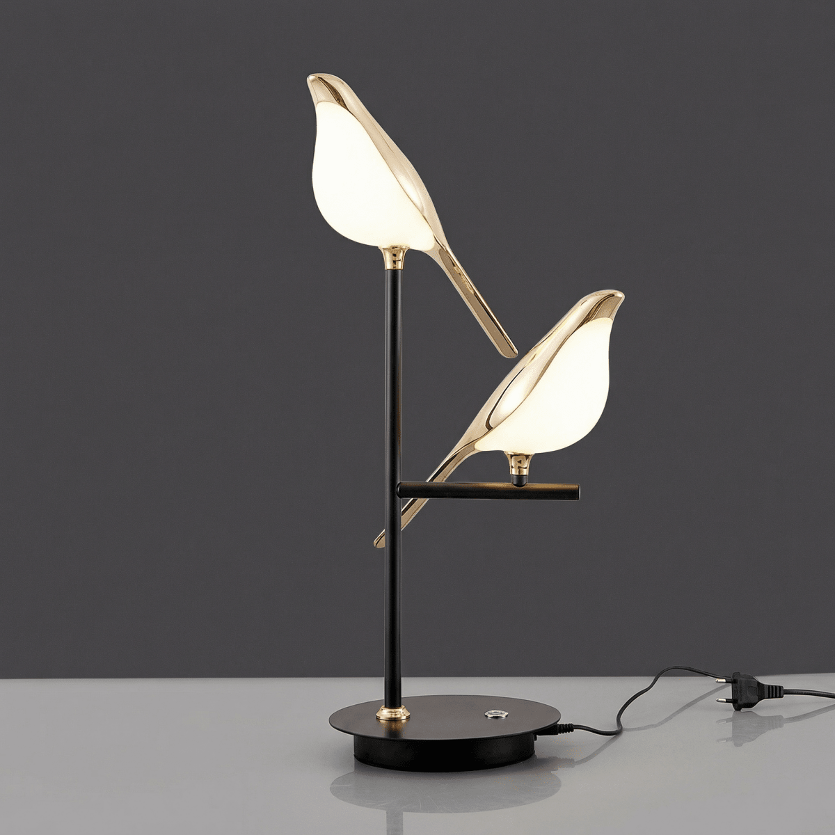 Bird Accent Bordlampe, Jernfod, LED Nordisk Design, 15 Tommer