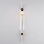 glass wall lamp close lifestyle shot of the frame and lit glass