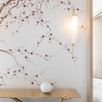 Modern glass wall lamp detail of the disc mounting accent