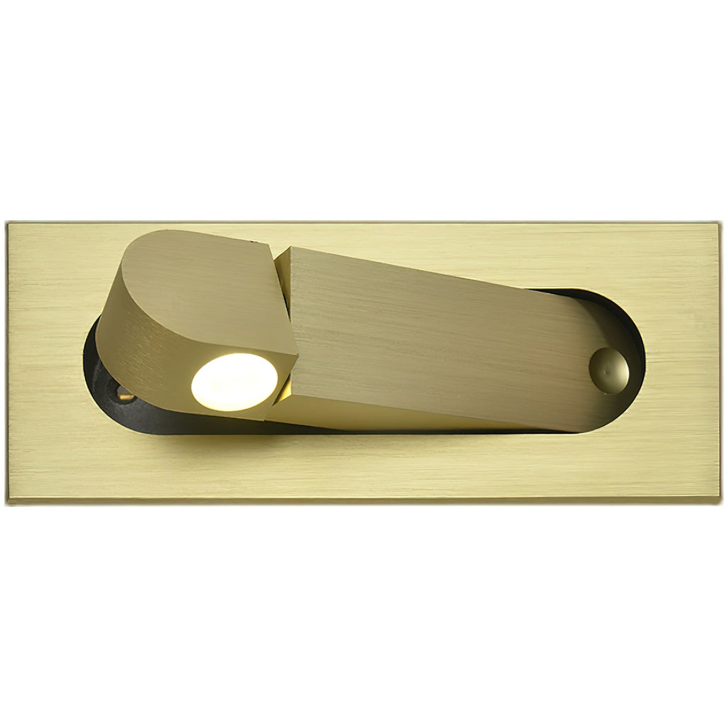 LED bedside reading light styled in a contemporary bedroom
