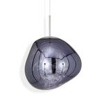 Suspension, abat-jour miroir en PVC lave en fusion, prise secteur, E27