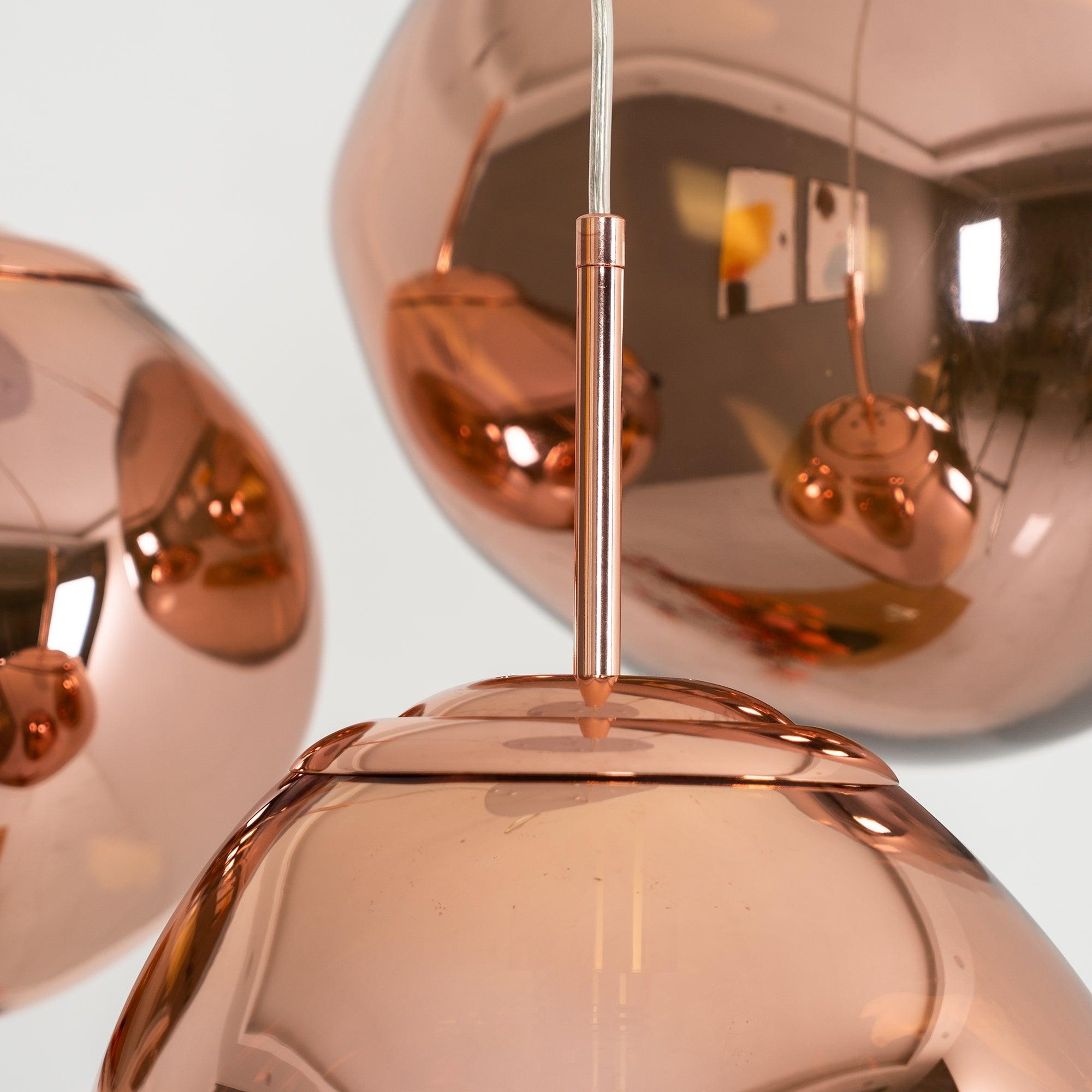 Pendellampe, moderne lava smeltet skærm, spejleffekt, E26 / E27, IP44