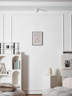 Modupoint ceiling light in black showing its compact architectural profile