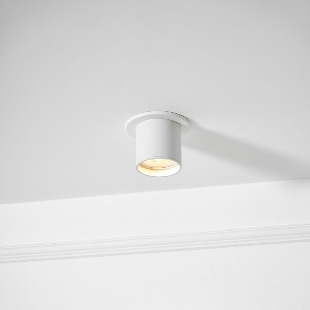 Modupoint ceiling light mounted on a wall as an accent light
