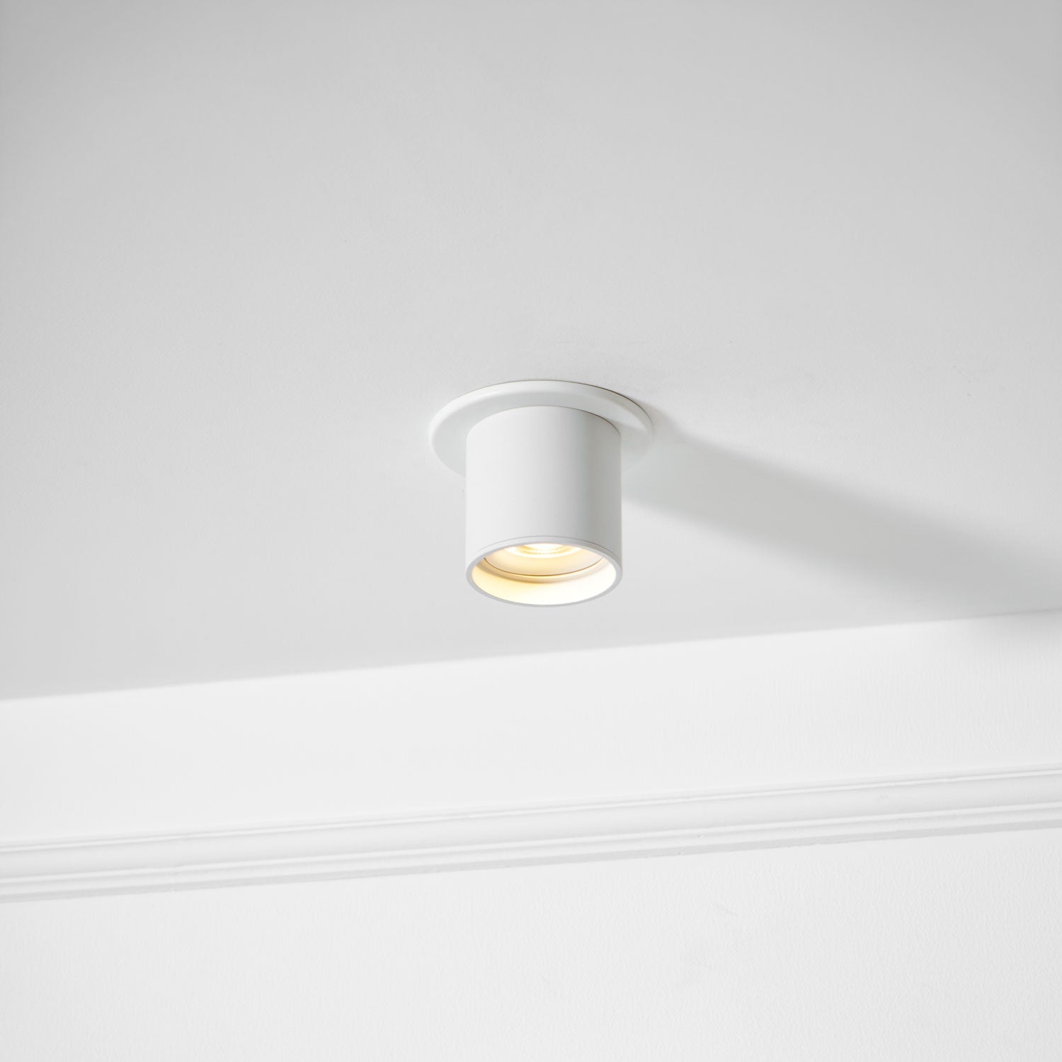 Modupoint ceiling light mounted on a wall as an accent light