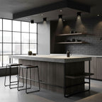Modupoint ceiling light mounted on a wall as an accent light