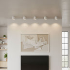 Modupoint ceiling light mounted on a wall as an accent light