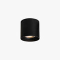 Modupoint ceiling light with a deep ridged rim mounted on a modern ceiling