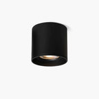 Modupoint ceiling light in black showing its compact architectural profile