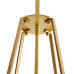 Alabaster Pendant Lamp With Iron Frame, Warm or Cool Light, Avlireth