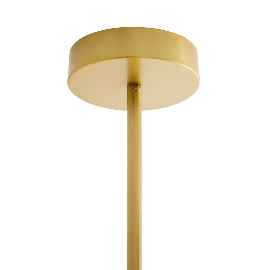 Alabaster Pendant Lamp With Iron Frame, Warm or Cool Light, Avlireth