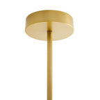 Alabaster Pendant Lamp With Iron Frame, Warm or Cool Light, Avlireth