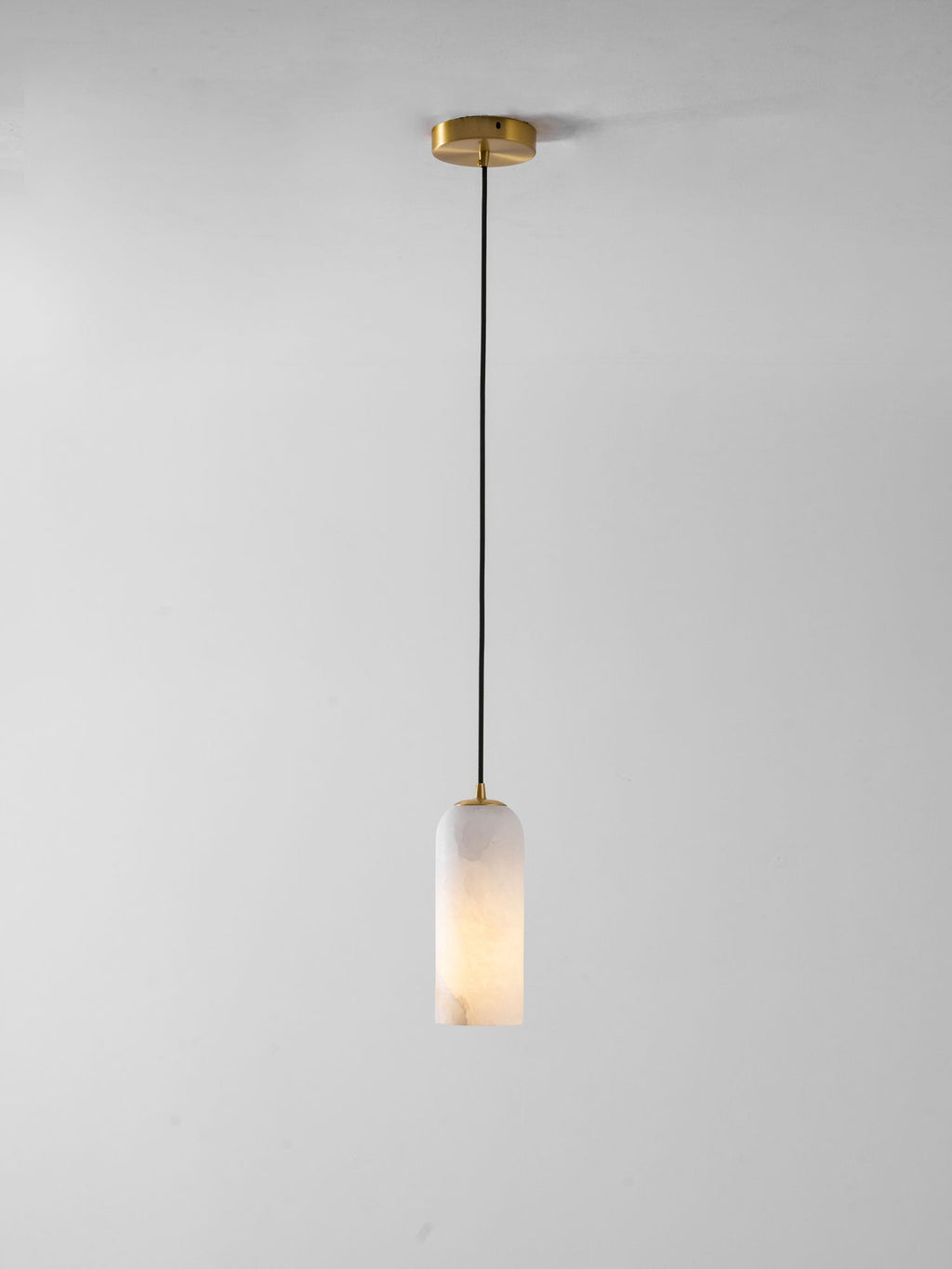 Monty alabaster pendant single pendant with warm stone glow