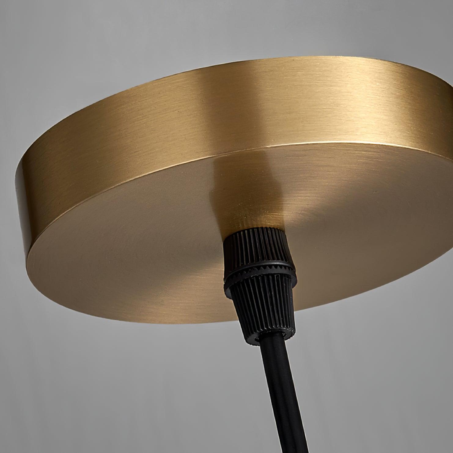 Monty alabaster pendant styled in a contemporary room