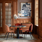 Multi-Lite pendant light close detail showing the slim ring frame around the hemisphere shade