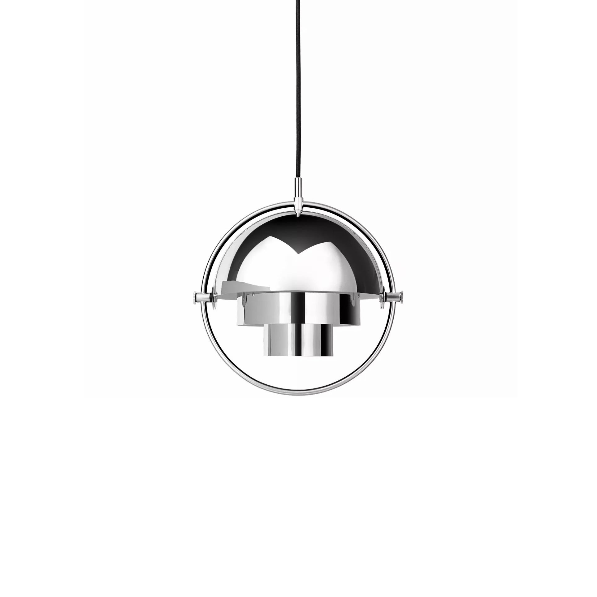 Multi-Lite pendant light close detail showing the slim ring frame around the hemisphere shade