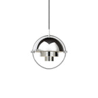 Multi-Lite pendant light close detail showing the slim ring frame around the hemisphere shade