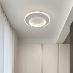 Tiered Circular Ceiling Light In Metal, 12-Inch Flush Mount