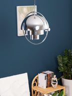 Multi-Lite pendant light arranged for sculptural indirect light in a living space