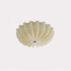 Murano Glass Flush Ceiling Light glowing softly in a styled room
