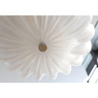 Murano Glass Flush Ceiling Light installed in a styled room