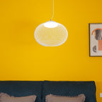 Three head mesh pendant cluster light hanging in a row