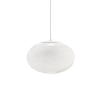 Iron mesh pendant light casting delicate shadow patterns