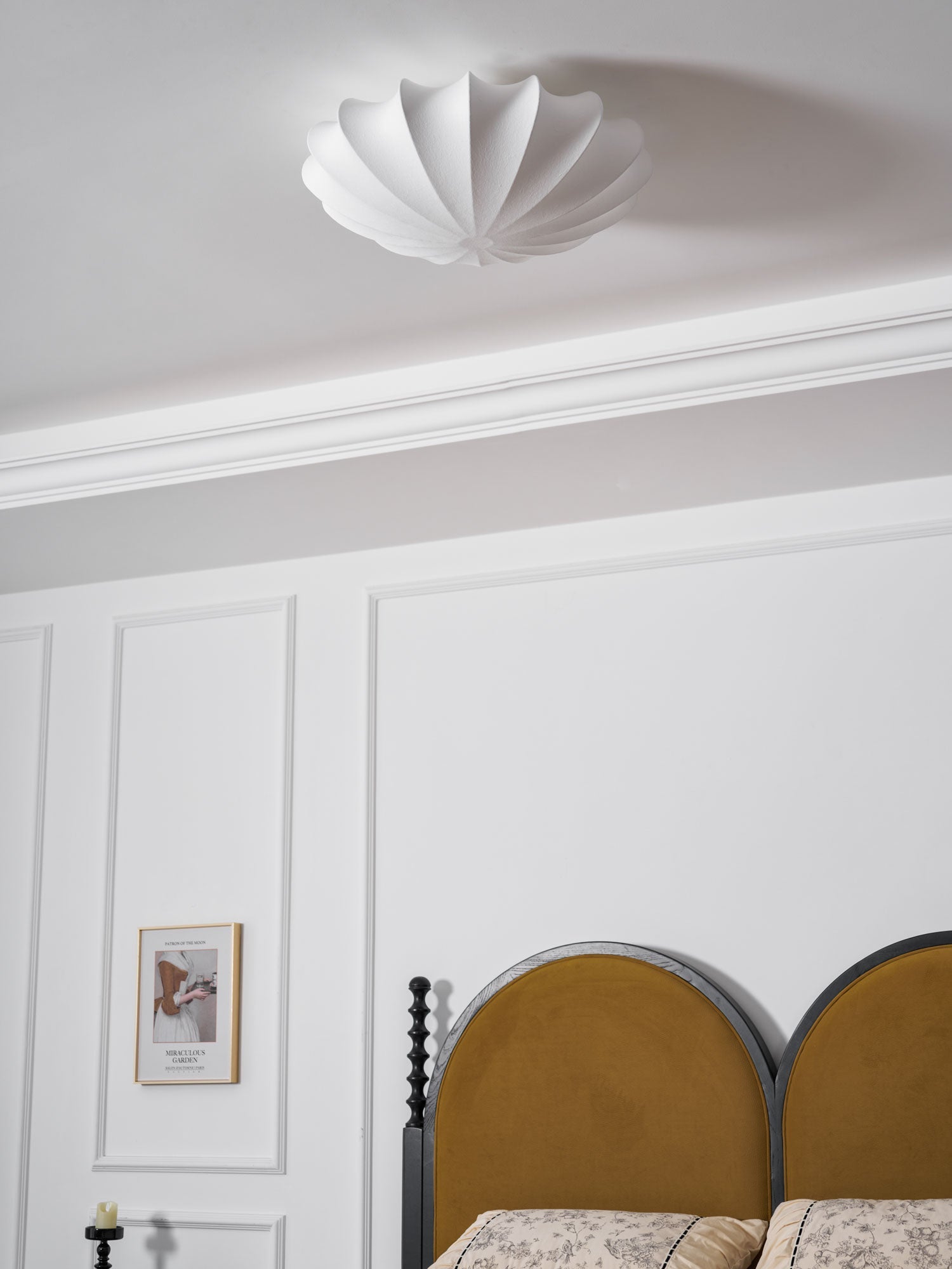 Nelson Bubble ceiling lamp showing its rounded sculptural silhouette