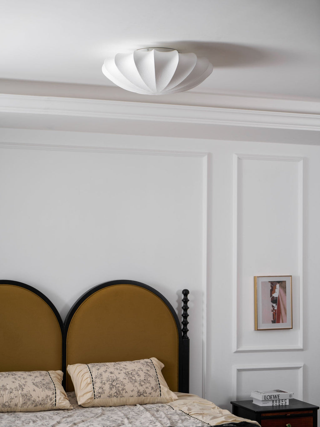 Nelson Bubble ceiling lamp showing its rounded sculptural silhouette