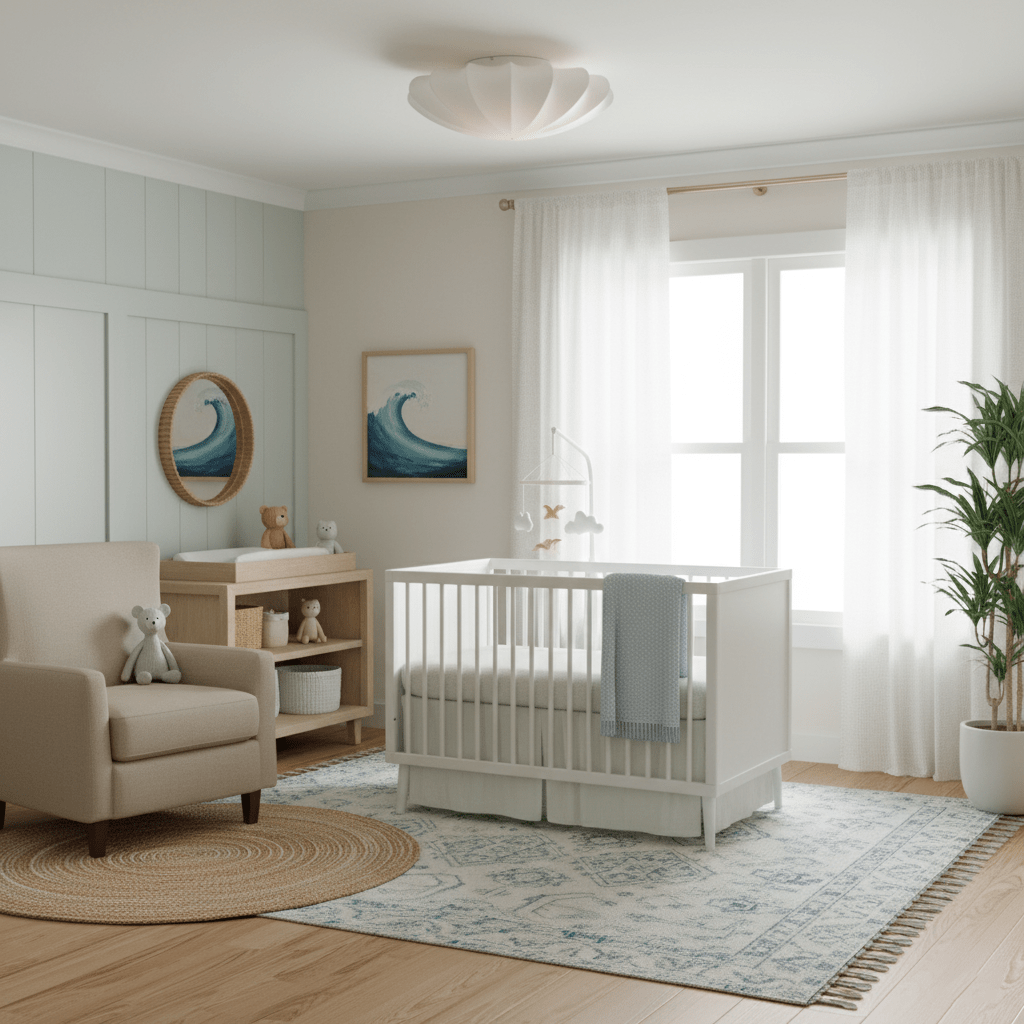Nelson Bubble ceiling lamp shown lit, the silk diffusing warm ambient light