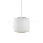 Pendant Light, Crisscross Bubble, Mulberry Silk, Steel Wireframe, E26