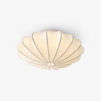 Nelson Bubble ceiling lamp in white viewed against a neutral ceiling