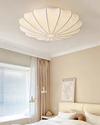 Nelson Bubble ceiling lamp in white viewed against a neutral ceiling