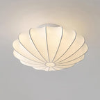 Nelson Bubble ceiling lamp close detail of the silk mesh texture and crisscross frame