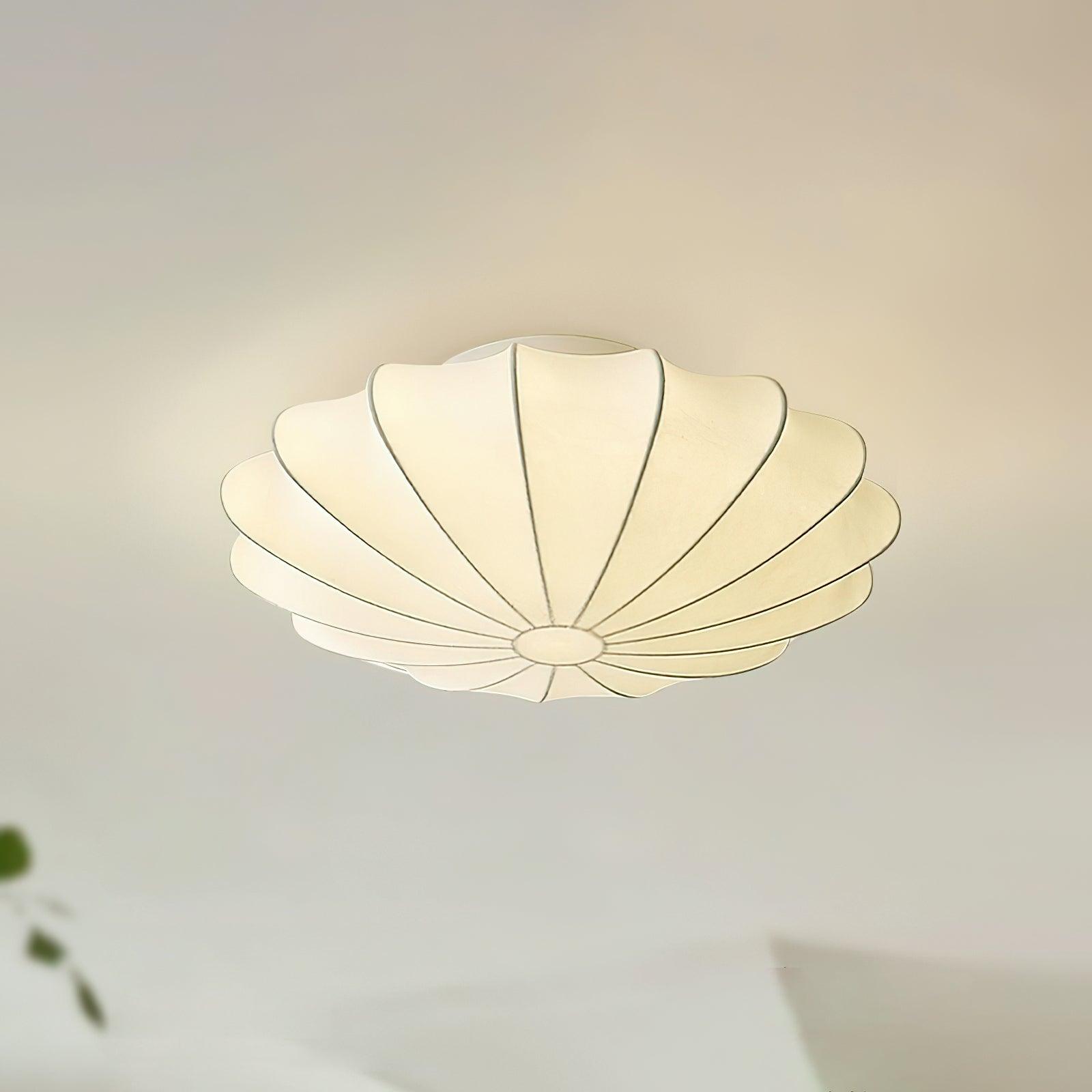 Nelson Bubble ceiling lamp hung in a cluster at staggered heights in an interior