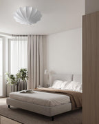 Nelson Bubble ceiling lamp hung in a cluster at staggered heights in an interior