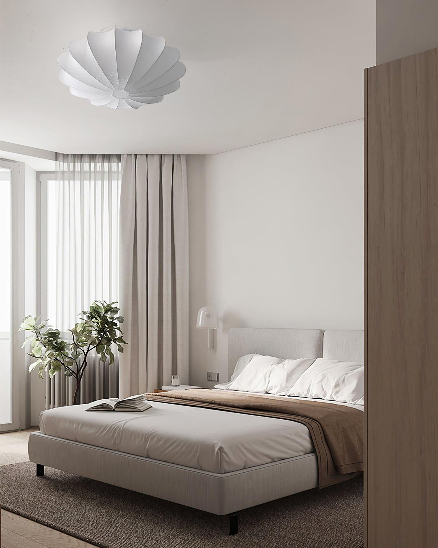 Nelson Bubble ceiling lamp hung in a cluster at staggered heights in an interior