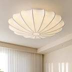 Nelson Bubble ceiling lamp close detail of the silk mesh texture and crisscross frame